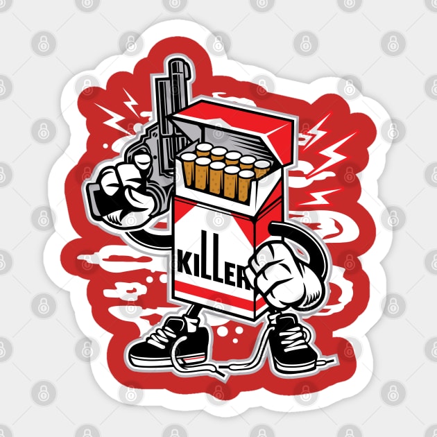 Cigarette Killer Sticker by TomCage